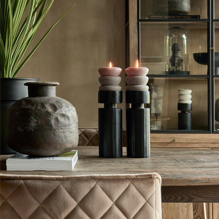 Riviera Maison Kandelaar RM Marilena Grijs - Maat L