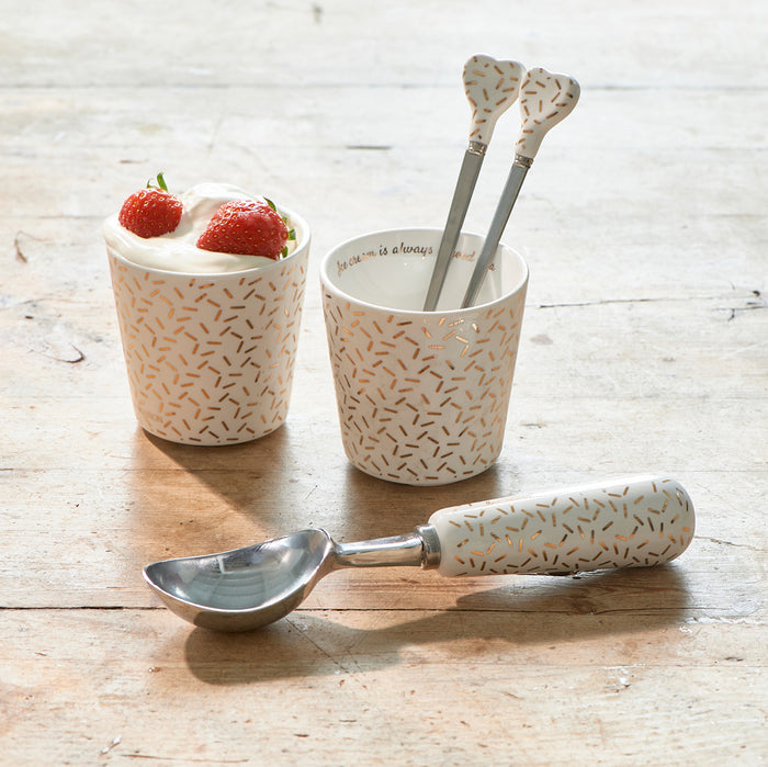 Riviera Maison Ice Cream Is Always A Good Idea Set -  7.0x7.0x7.0 cm