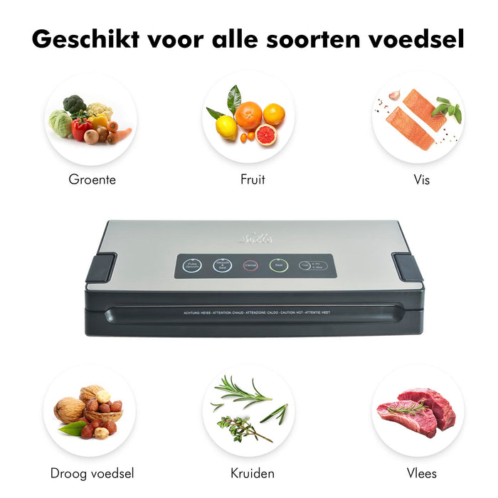 Solis Vac Premium 574 Vacumeermachine + 2 Vacuümollen + 50 Zakken