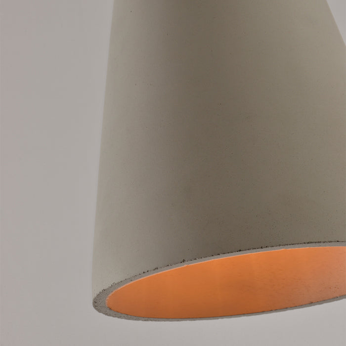 QUVIO Hanglamp beton langwerpig grijs - QUV5094L-GREY