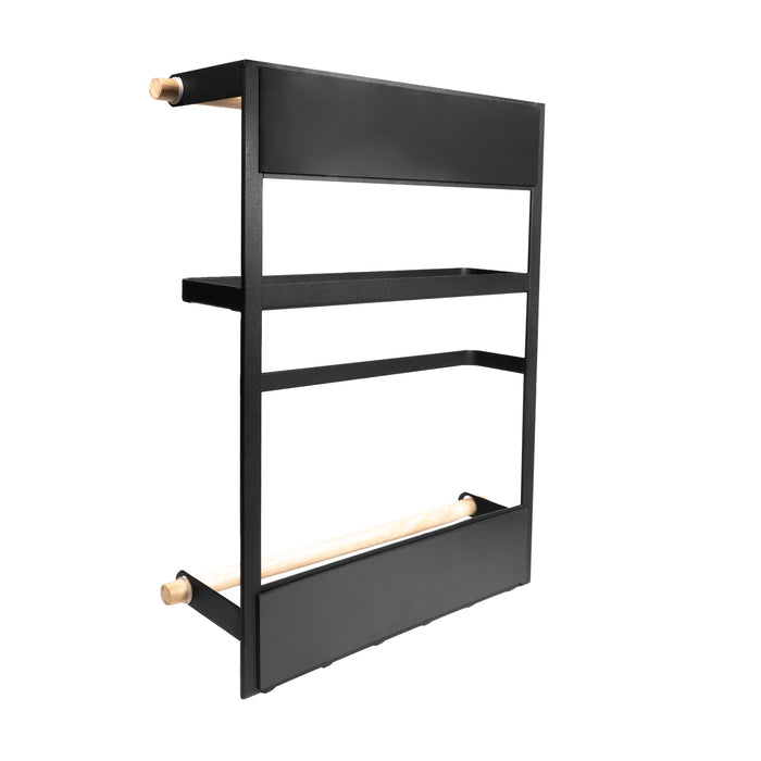 QUVIO Keukenrekje metaal met magneet - Zwart