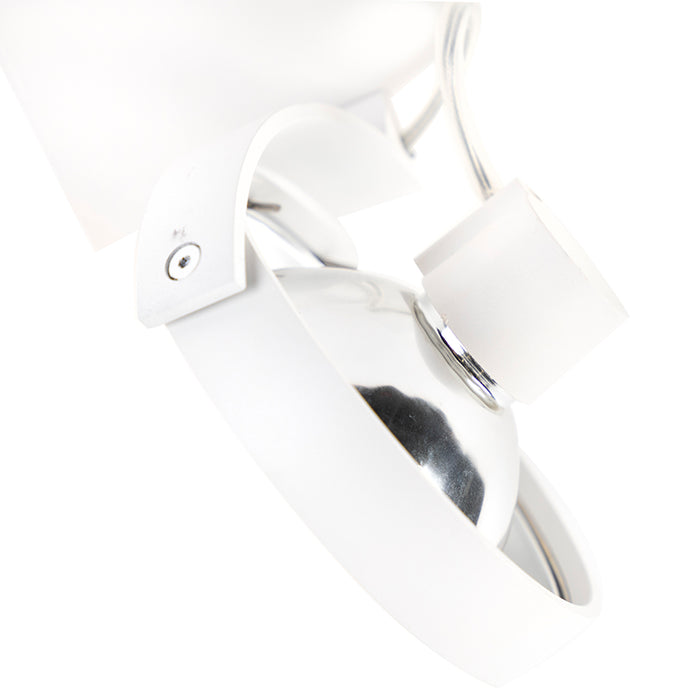 QAZQA Design plafondspot wit draai- en kantelbaar - Go