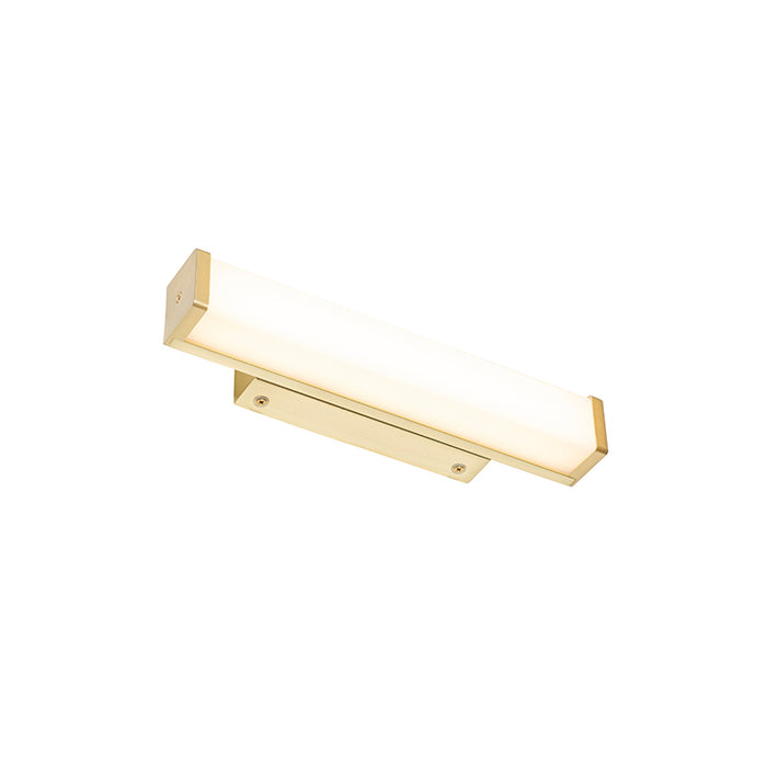 QAZQA Badkamer wandlamp messing 32 cm incl. LED IP44 - Cascada