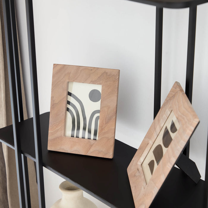 Kave Home - Fotolijst Siriana roze 25 x 20 cm