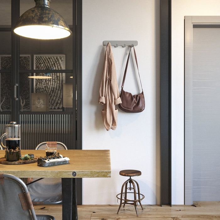 Gorillz Rounded Four - Wandkapstok - 40x6x7,8cm - Grijs