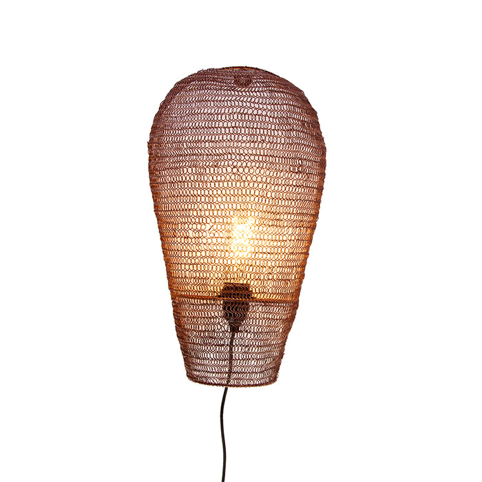 QAZQA Oosterse wandlamp brons 45 cm - Nidum