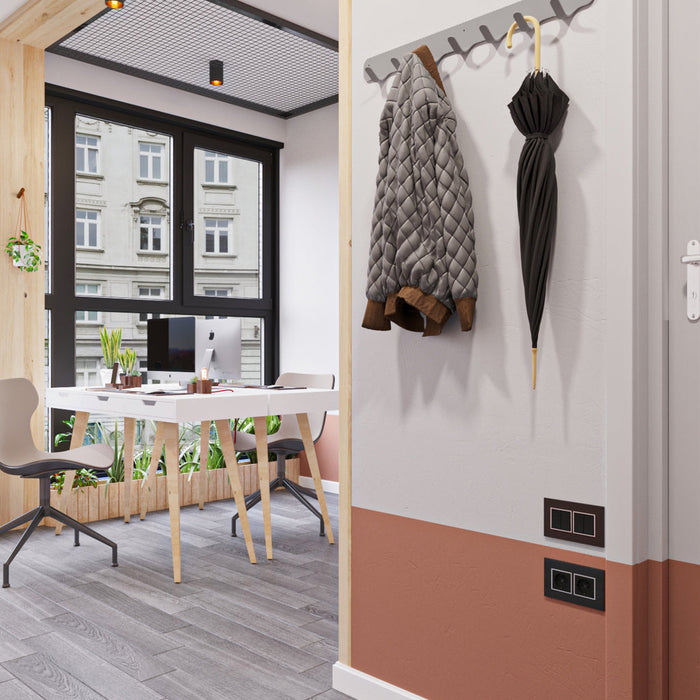 Gorillz Rounded Seven - Wandkapstok - 67 x 6 x 7,8 mm - Grijs