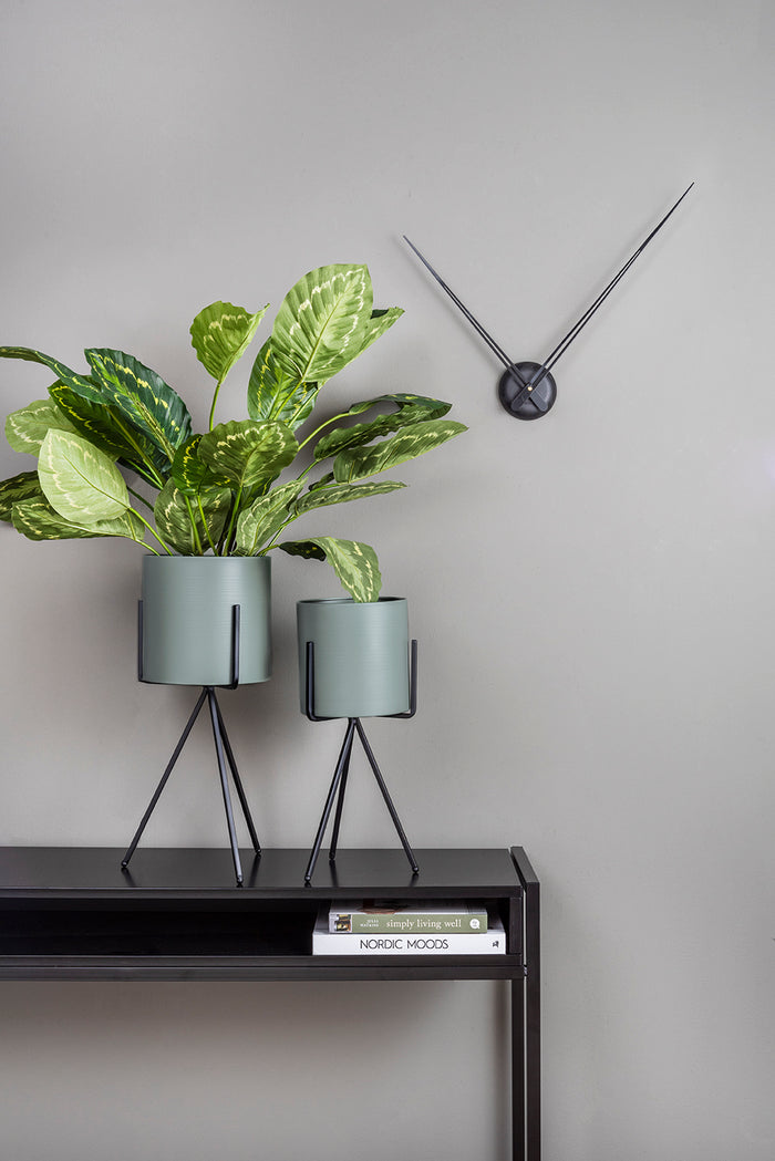 present time - Bloempot set Pedestal XL - Jungle Groen - Ø23cm & Ø20cm