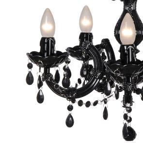 Lucide ARABESQUE Kroonluchter 5xE14 - Zwart