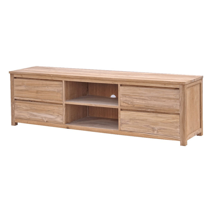 Tower Living | Corona TV meubel | Teakhout | Bruin | 200 x 50 x 60 (h)