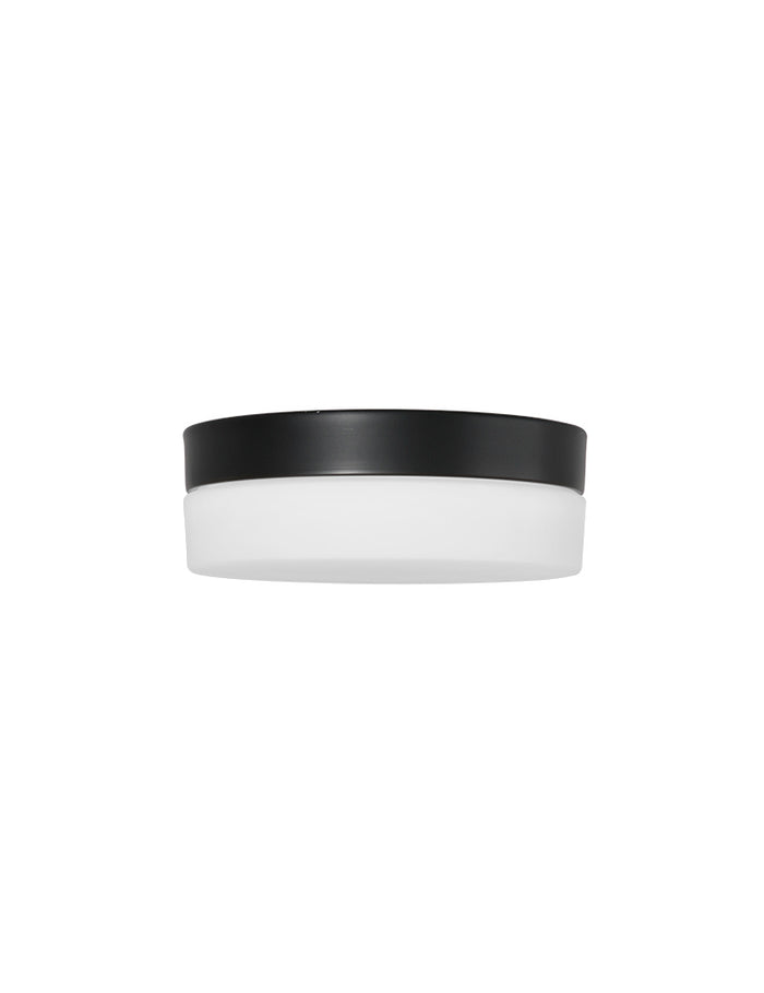 Steinhauer Plafondlamp Ikaro Ø 18 cm IP44 zwart