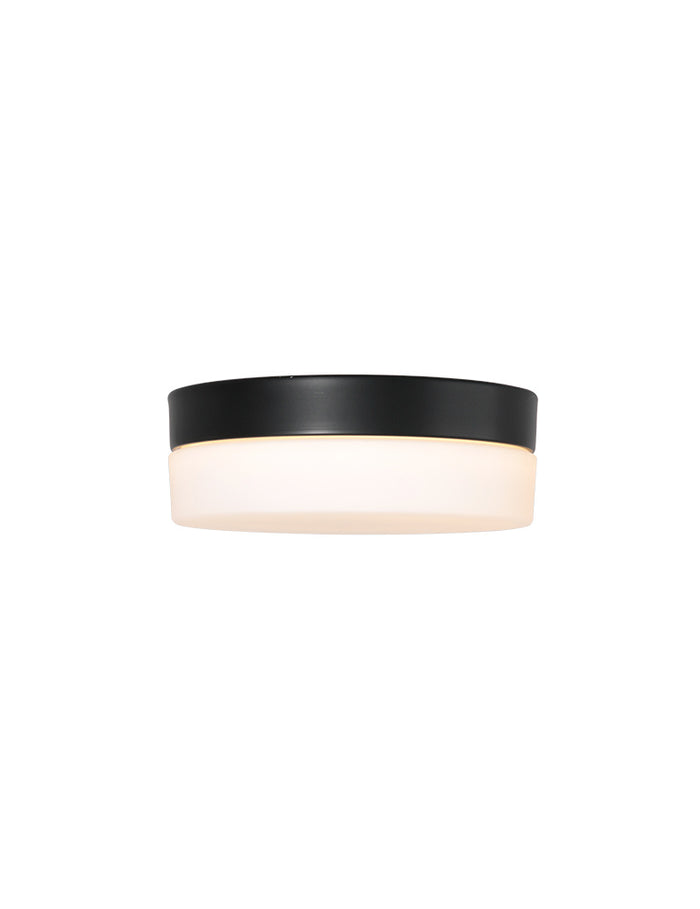 Steinhauer Plafondlamp Ikaro Ø 18 cm IP44 zwart