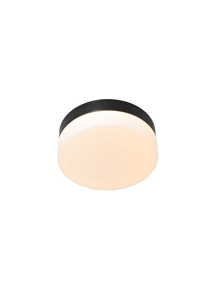 Steinhauer Plafondlamp Ikaro Ø 18 cm IP44 zwart