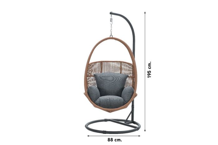 Garden Impressions Panama swing egg - Rope Copper