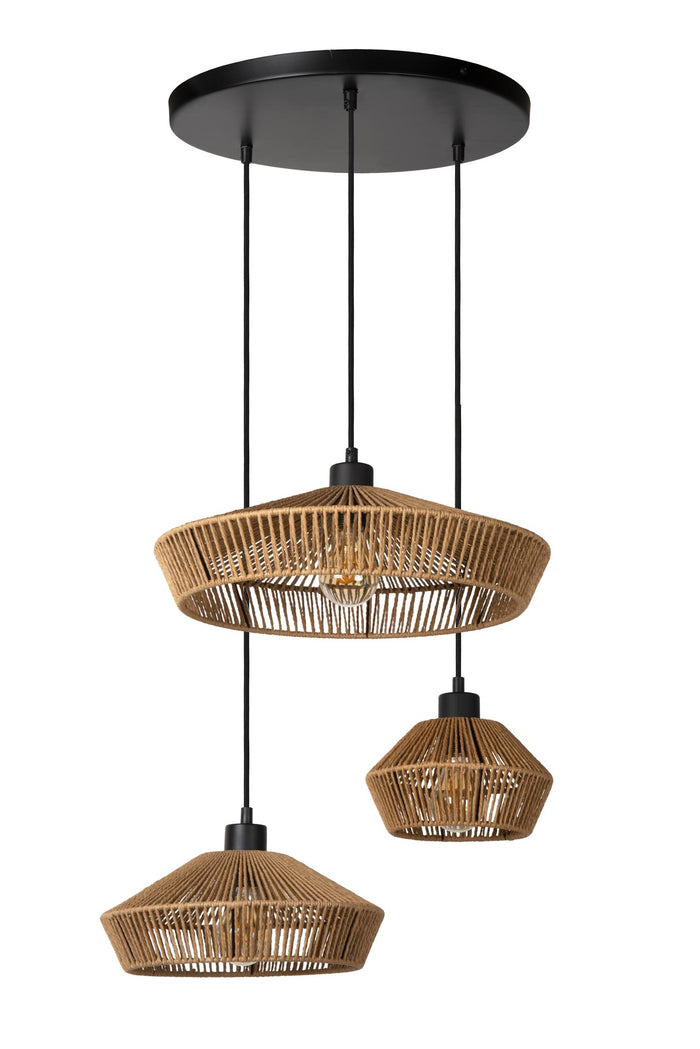 Lucide YUNKAI Hanglamp - Naturel