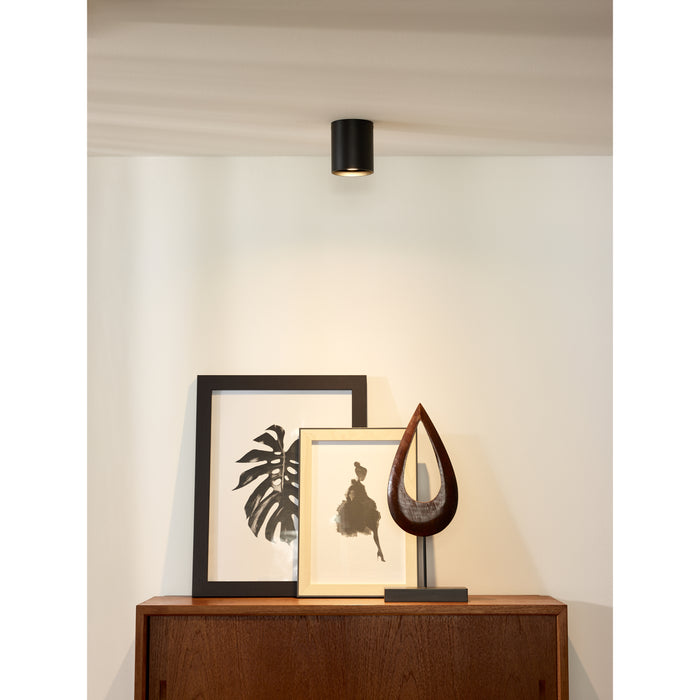 Lucide BODI - Plafondspot - Ø 8 cm - 1xGU10 - Zwart