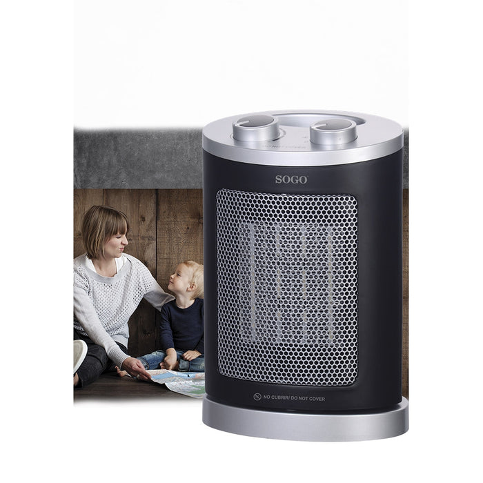 Sogo - 18365 - Elektrische Kachel - Ventilatorkachel - 1500 Watt