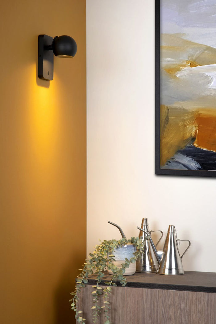 Lucide FAVORI Wandspot - Zwart