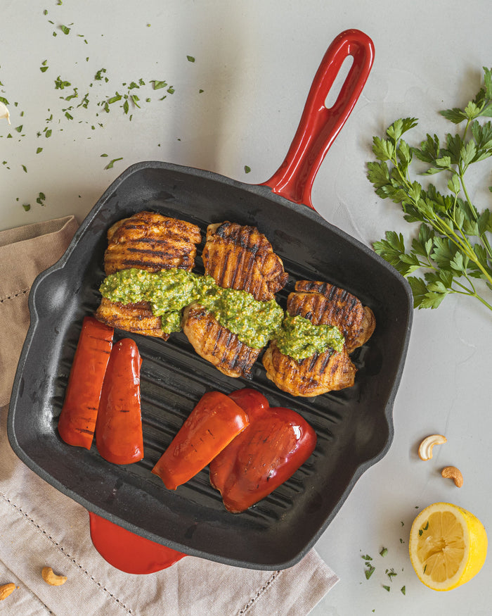 Blackwell Grillpan Gietijzer Rood 27 x 27 cm