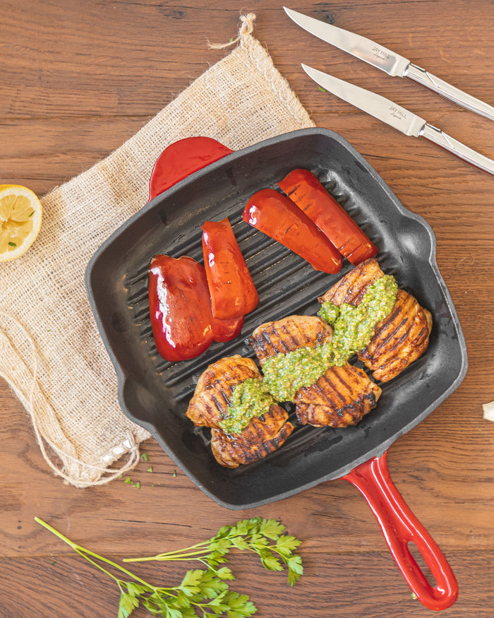 Blackwell Grillpan Gietijzer Rood 27 x 27 cm