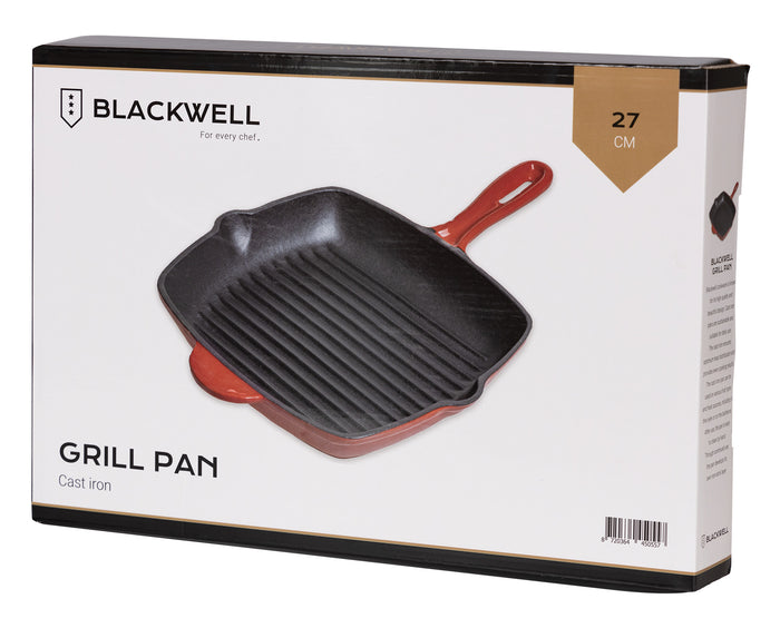 Blackwell Grillpan Gietijzer Rood 27 x 27 cm
