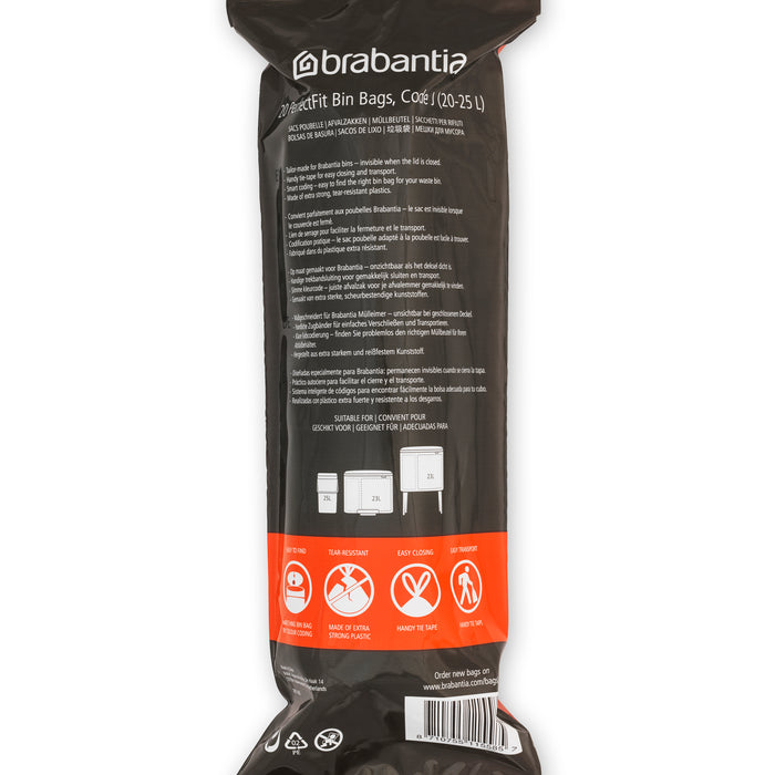 Brabantia Type J PerfectFit Afvalzak 20-25 L - 20 zakken