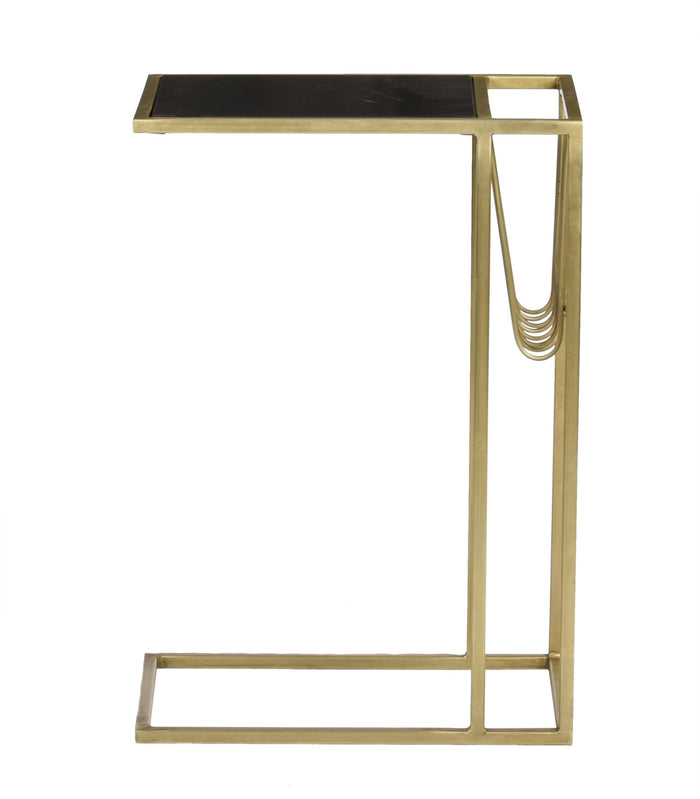 Livingfurn Djura Marble Black Brass