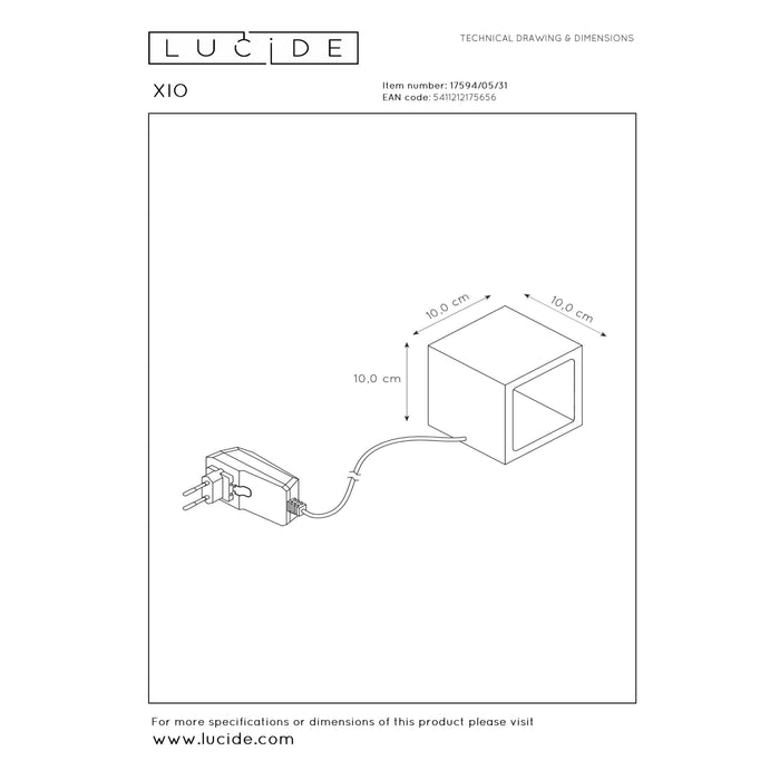 Lucide XIO Tafellamp - Wit