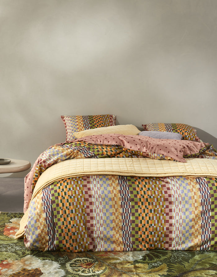 Essenza Stach Dekbedovertrek Antique pink 240 x 220 cm