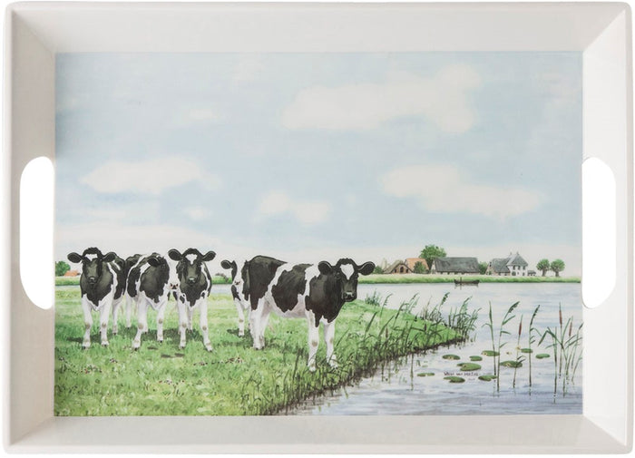 Wiebe van der Zee Dienblad Koe 41x29 cm