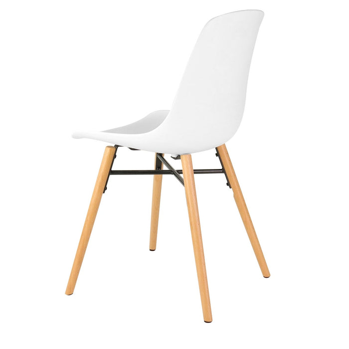 Nolon Nena-Pip eetkamerstoel wit - houten onderstel