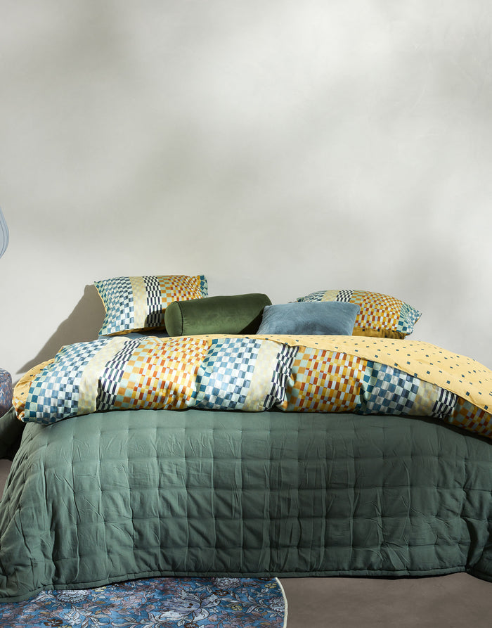 Essenza Stach Dekbedovertrek Autumn yellow 140 x 220 cm