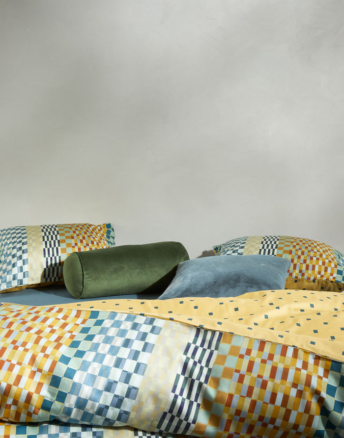 Essenza Stach Dekbedovertrek Autumn yellow 140 x 220 cm