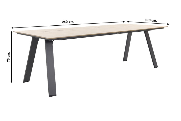 Garden Impressions Nevada tuintafel 240 x 100 cm.