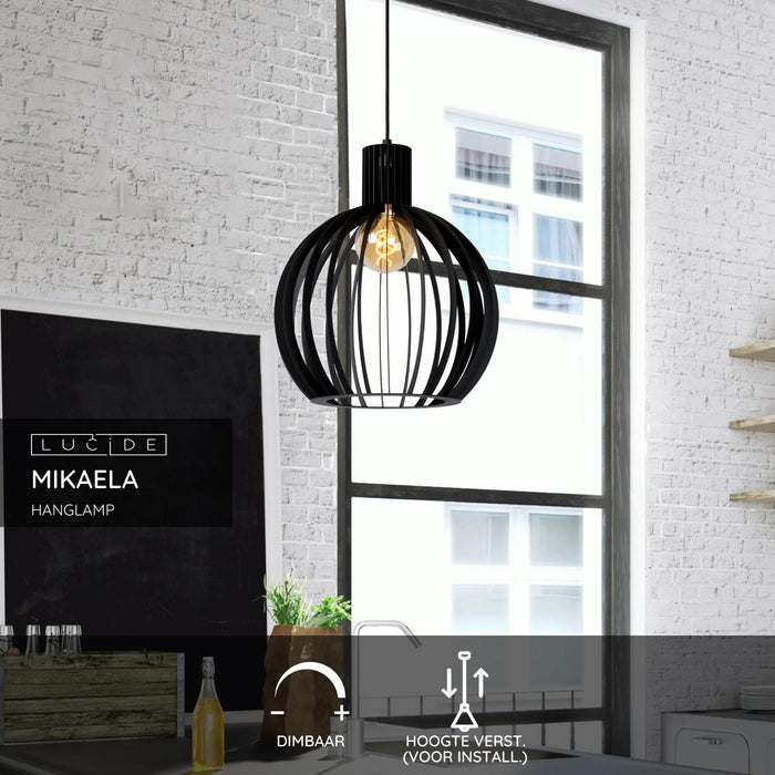 Lucide MIKAELA Hanglamp - Zwart