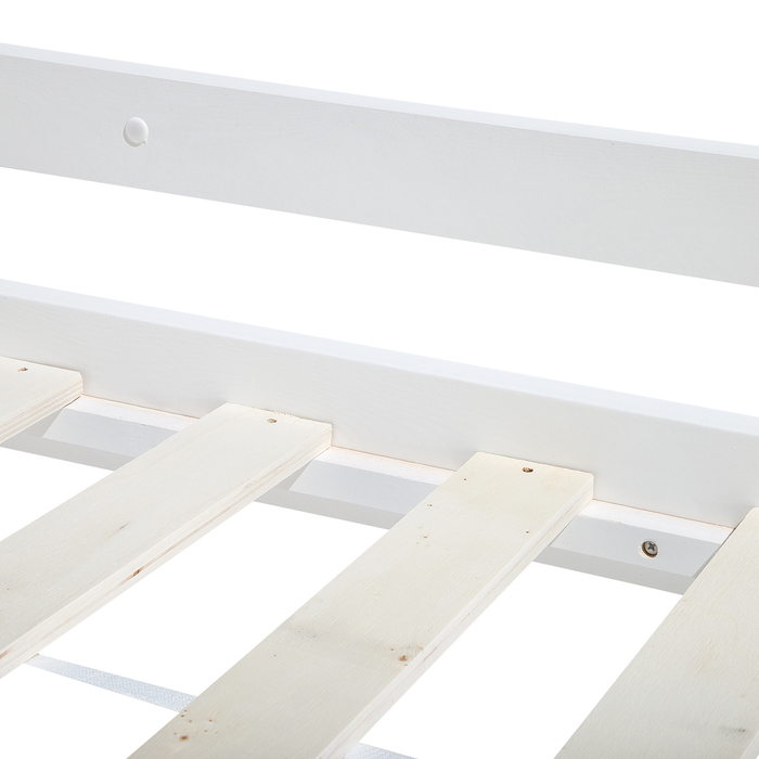 Beliani - REGAT - Stapelbed - Wit - 90 x 200 cm - Dennenhout