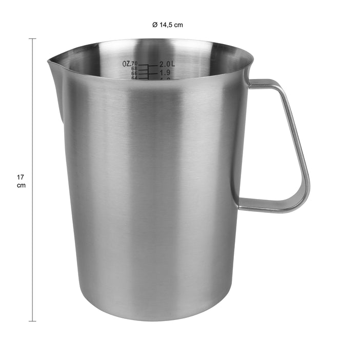 Krumble Maatbeker RVS - 2000 ml