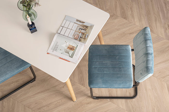 present time - Kandelaar Crystal Art - Vierkant Blauw - 5,9x5,9x11,3cm