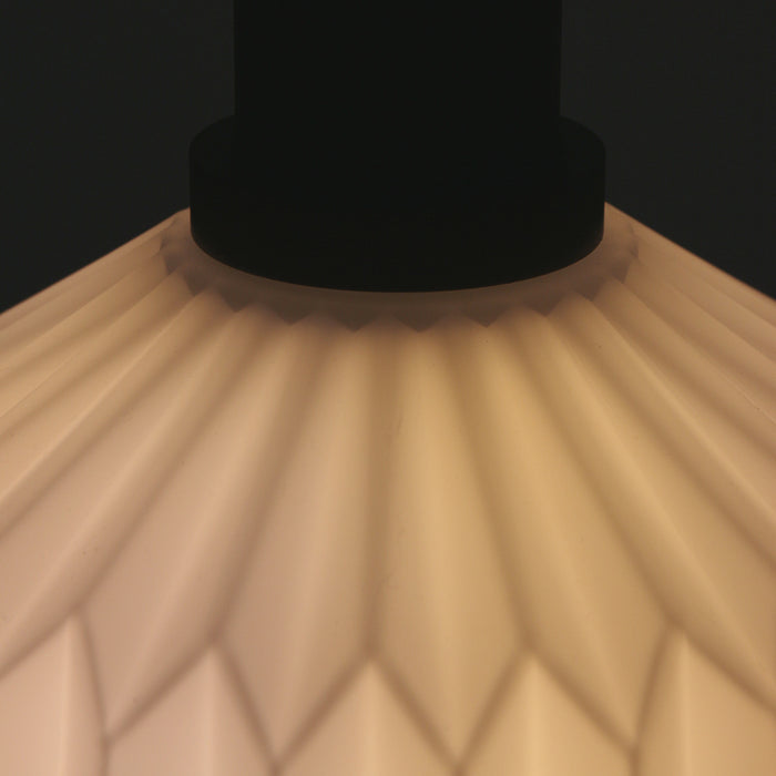 Steinhauer verre nervuré hanglamp melkglas Ø 20 cm