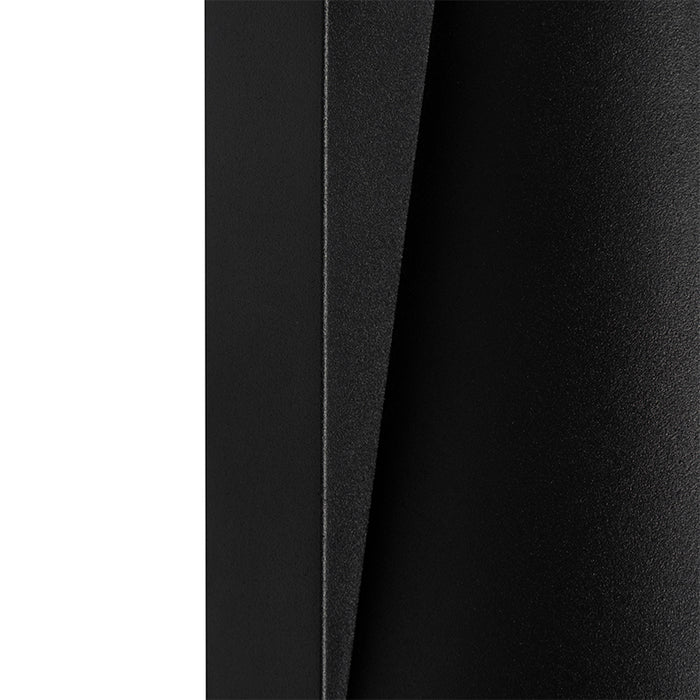 QAZQA Industriële buiten wandlamp zwart IP44 - Femke