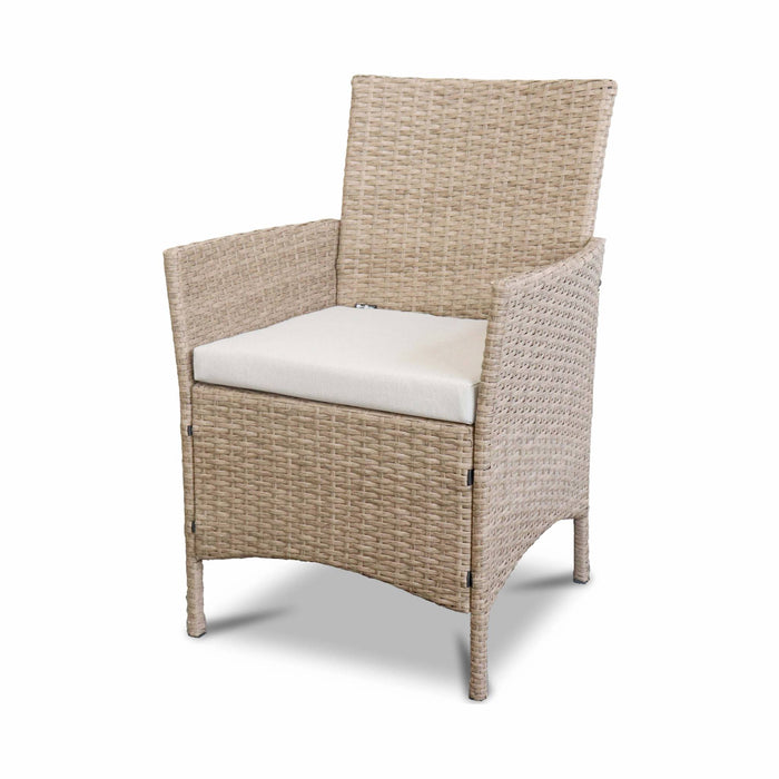 sweeek - Tuinmeubelset van wicker, 4-zits