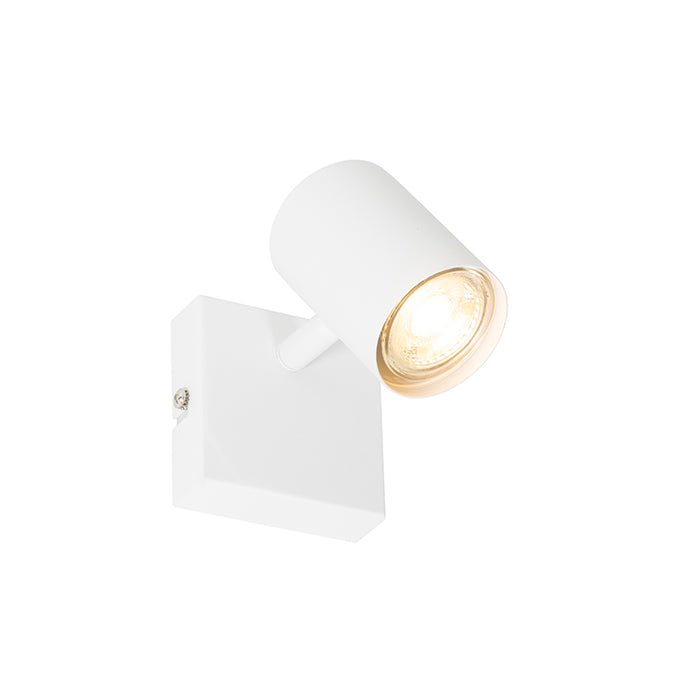 QAZQA Moderne spot wit verstelbaar vierkant - Jeana