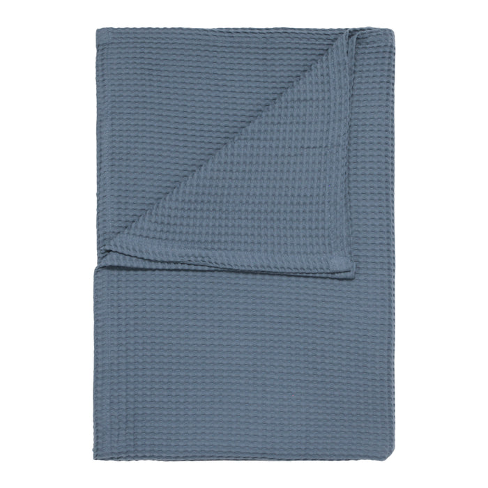 Heckett & Lane Wafel Sprei 180 x 260 cm - Navy Blue