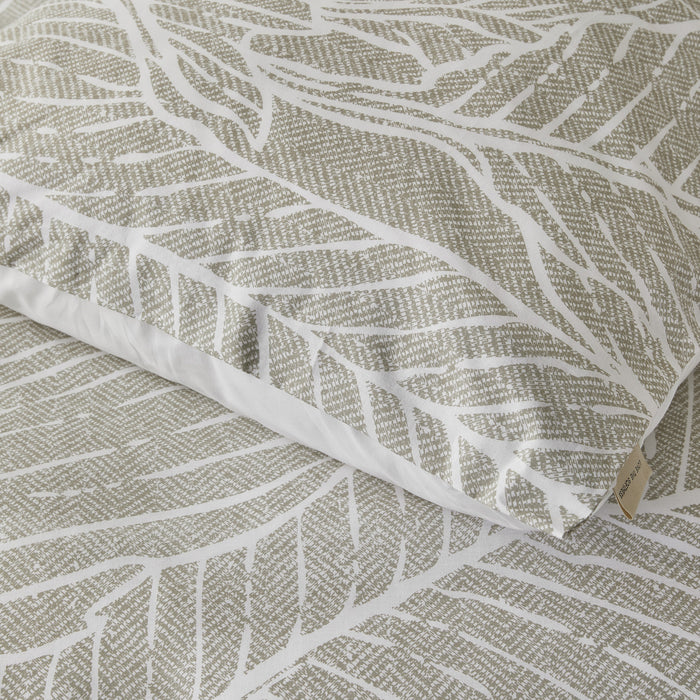 Walra Leaves & Trees Dekbedovertrek 200 x 220/240 cm - Olijfgroen