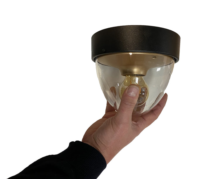 Nowodvorski Buitenlamp Nook Ø 18 cm sensor goud zwart