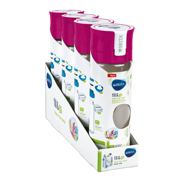 Brita Fill & Go Vital Waterfles met Filter 0,6 L