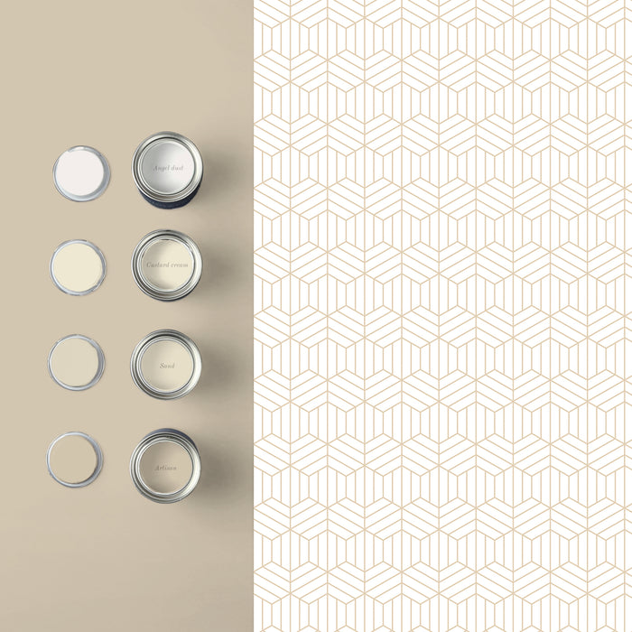 Graham & Brown vliesbehang Echo Pearl Gold wit