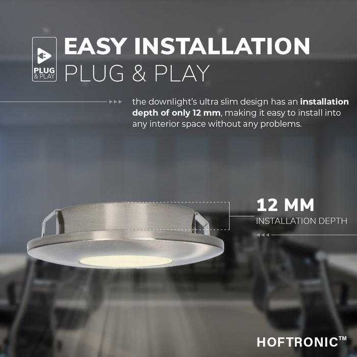 HOFTRONIC  Pavo - LED Inbouwspots Badkamer IP44 Zilver