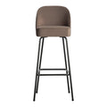 WOOOD Vogue Barkruk H 103 cm - Fluweel - Nougat