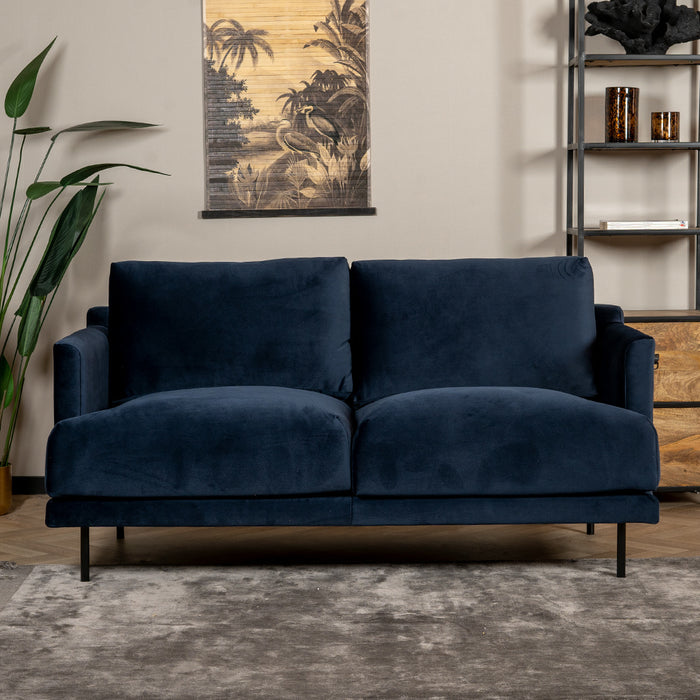 Bronx71 Velvet bank 2,5-zits Denver blauw